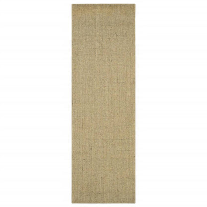 Golvmatta naturlig sisal 80x250 cm grön