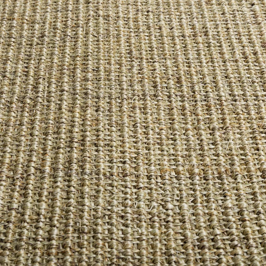 Golvmatta naturlig sisal 80x250 cm grön