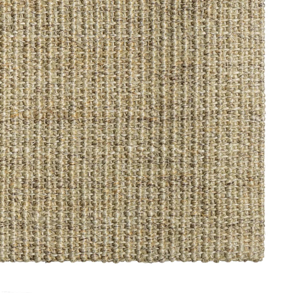 Lattiamatto luonnon sisal 80x300 cm vihreä