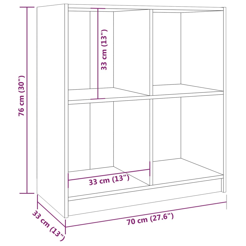 Skänk brun honungsbrun 70x33x76 cm massiv trä furu