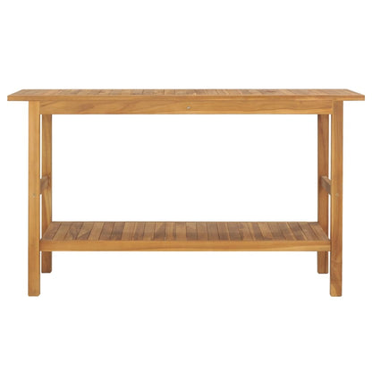 Badrumsunderskåp massiv trä teak 132x45x75 cm