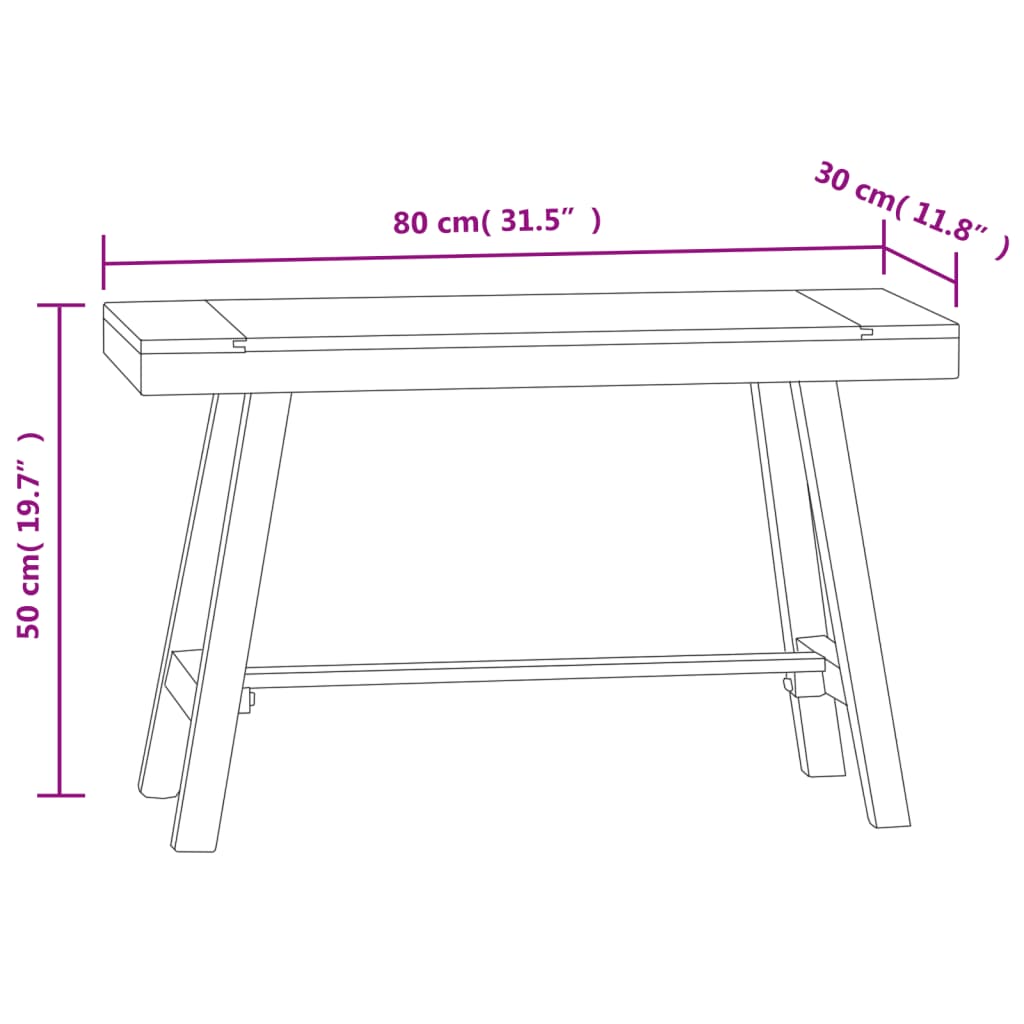 Penkki 80 cm massiivitiikki