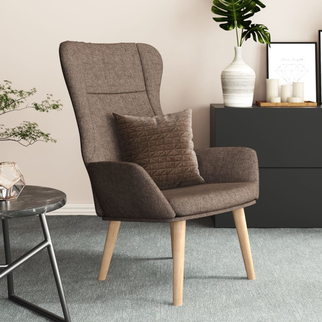 Nojatuoli Recliner taupe kangasta