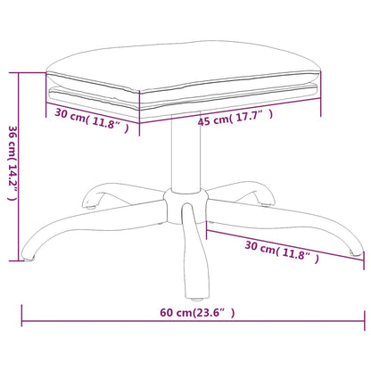 Fotpall Sittpall rosa 60x60x36 cm sammet