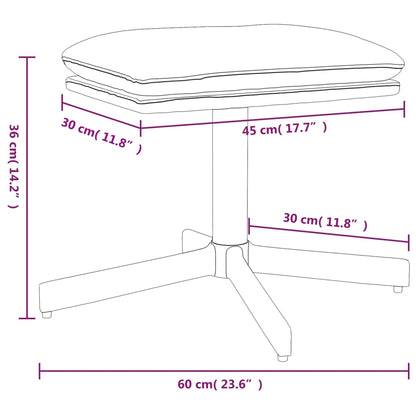 Fotpall Sittpall rosa 60x60x36 cm sammet