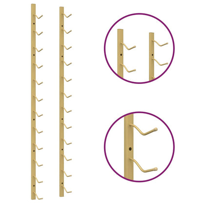 Viiniteline Seinäasennettu 12 pullon kultaraudalle