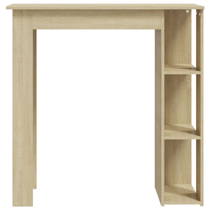 Barbord sonoma ek med hylla 102x50x103,5 cm