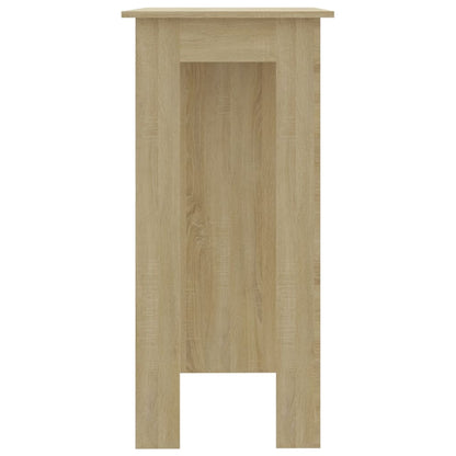 Barbord sonoma ek med hylla 102x50x103,5 cm