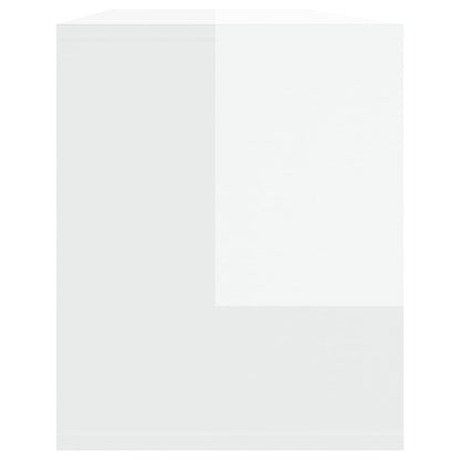 TV-Möbel Högglans Vit TV-Bänk 130x35x50 cm