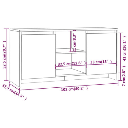 TV-möbel sonoma ek TV-bänk 102x37,5x52,5 cm