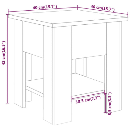 Soffbord sonoma ek 40x40x42 cm