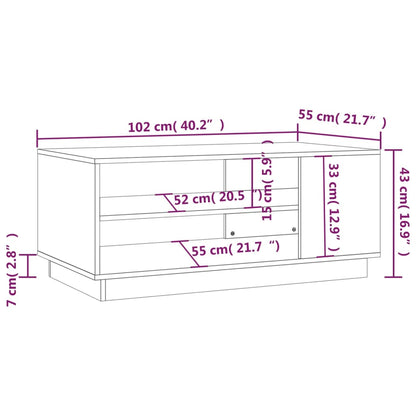 Soffbord sonoma ek 102x55x43 cm