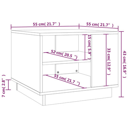 Soffbord sonoma ek 55x55x43 cm