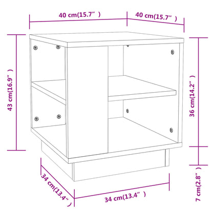 Soffbord sonoma ek 40x40x43 cm