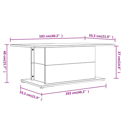 Soffbord sonoma ek 102x55,5x40 cm