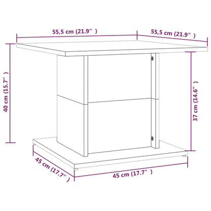 Soffbord rökfärgad ek 55,5x55,5x40 cm