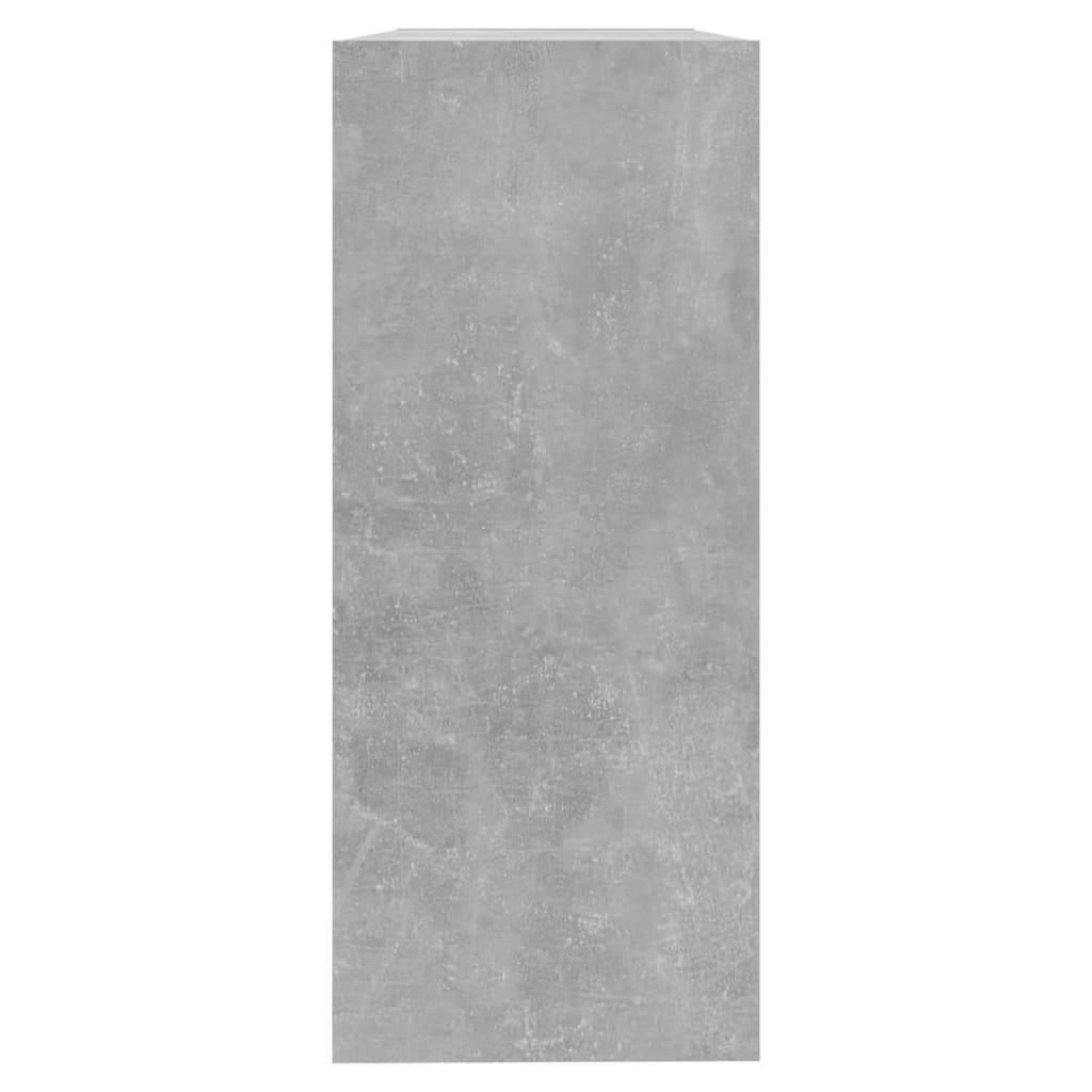 Kirjahylly betonin harmaa 100x30x72 cm