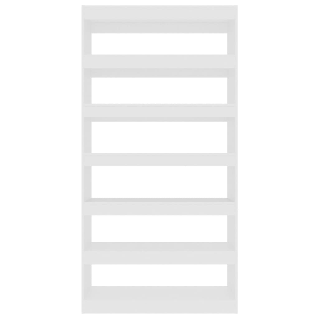Bokhylla Vit Rumsavdelare 100x30x198 cm