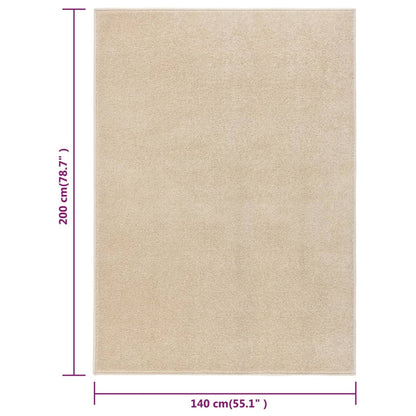 Golvmatta 140x200 cm beige