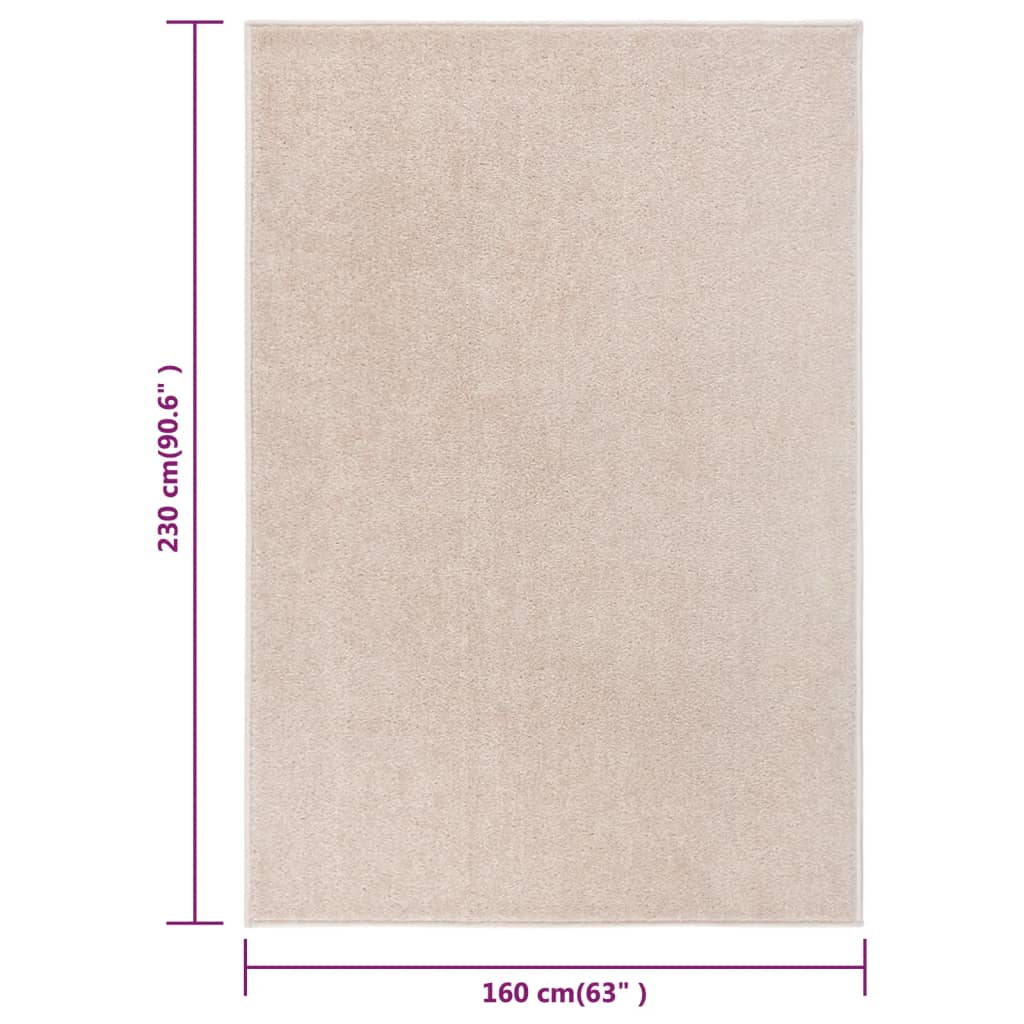 Lattiamatto 160x230 cm tumma beige