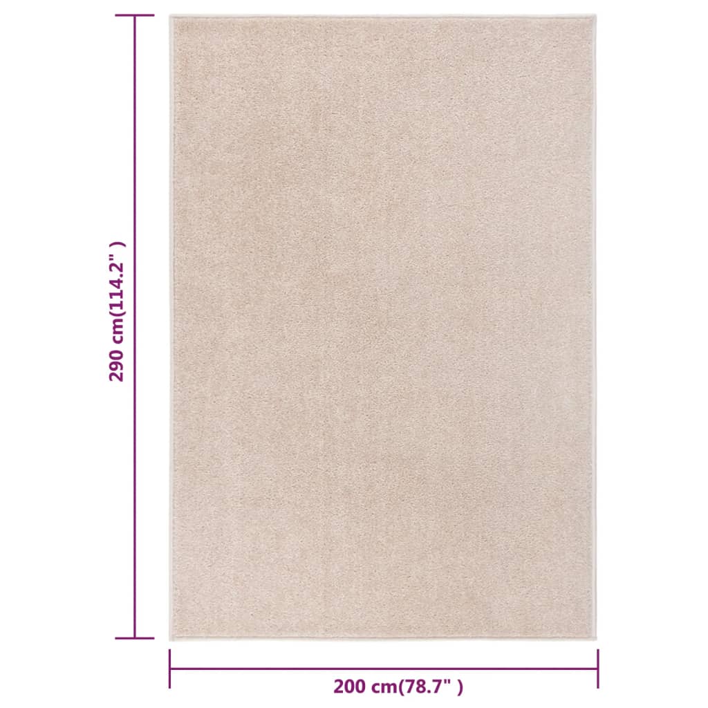 Lattiamatto 200x290 cm tumma beige