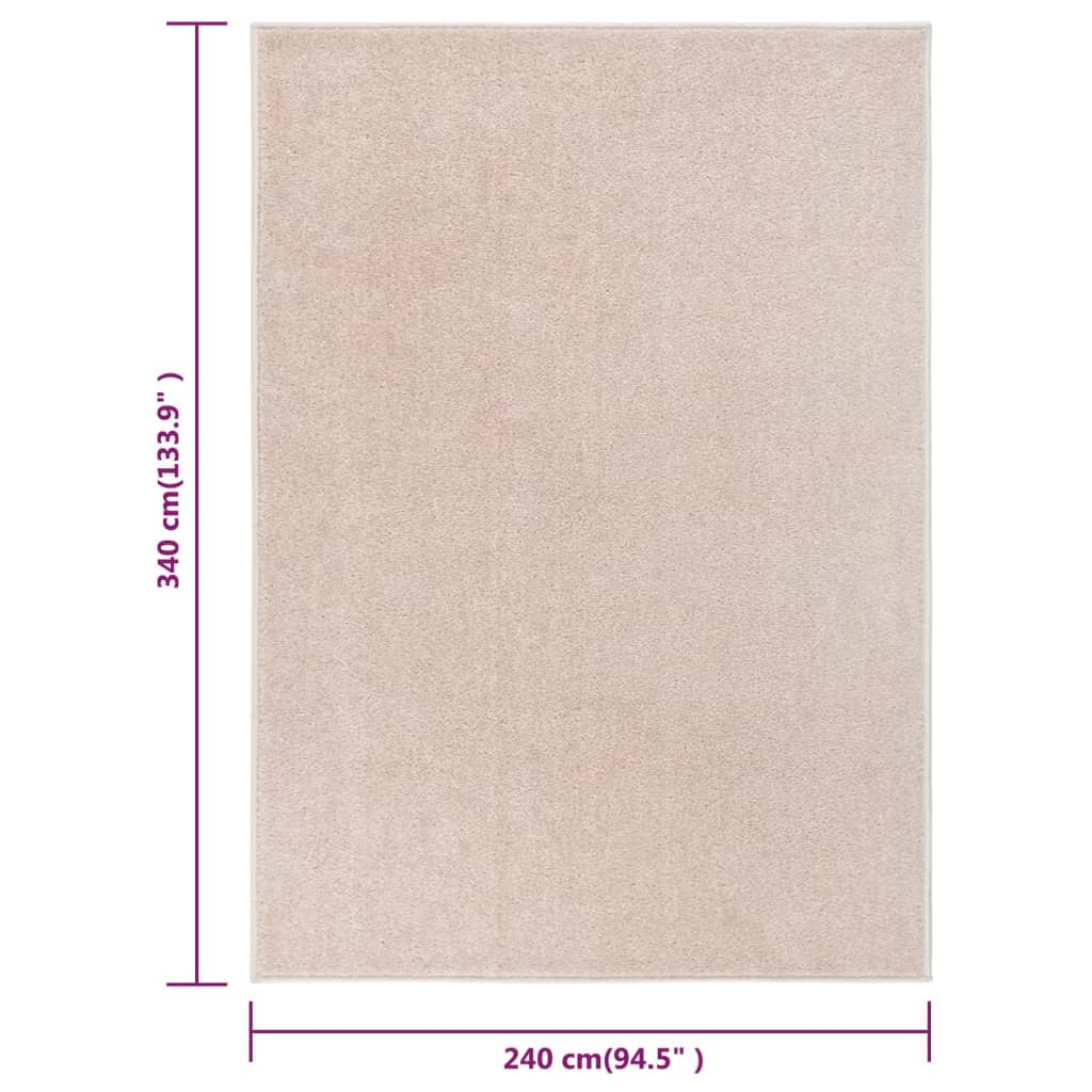 Lattiamatto 240x340 cm tumma beige