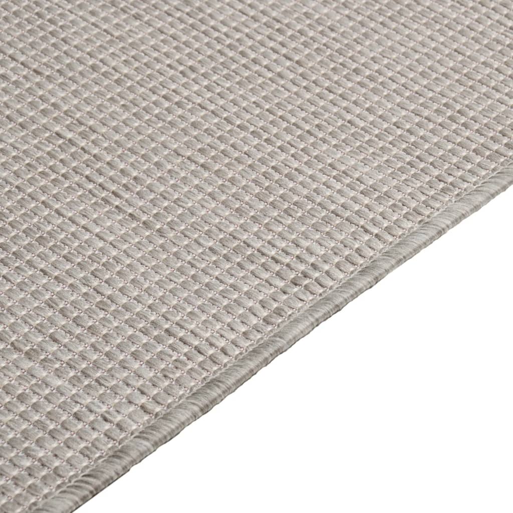 Golvmatta Utomhusmatta plattvävd 80x150 cm taupe