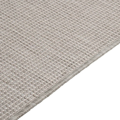 Golvmatta Utomhusmatta plattvävd 80x250 cm taupe