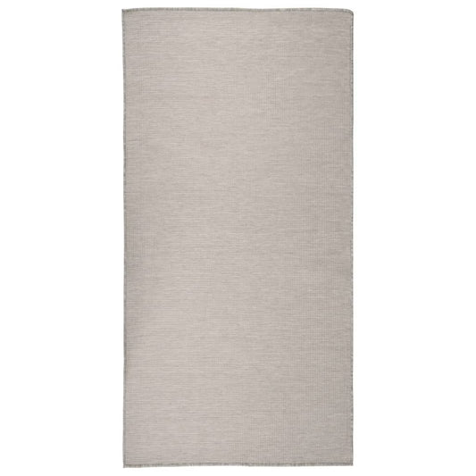 Golvmatta Utomhusmatta plattvävd 100x200 cm taupe