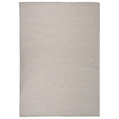 Golvmatta Utomhusmatta plattvävd 160x230 cm taupe