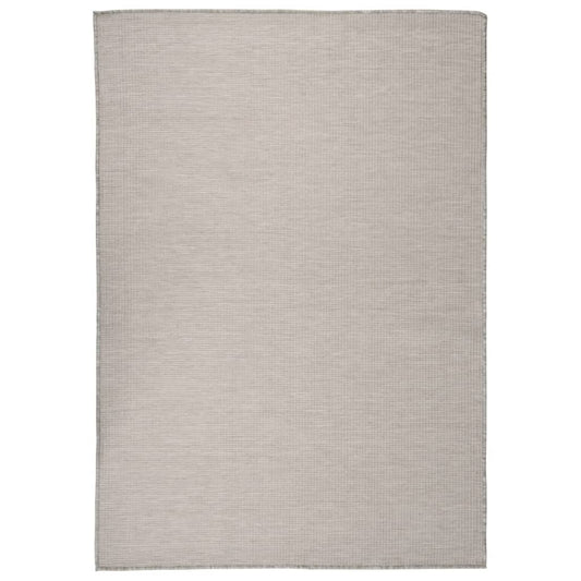 Golvmatta Utomhusmatta plattvävd 160x230 cm taupe