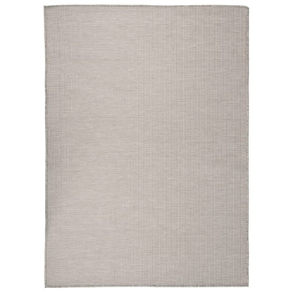 Golvmatta Utomhusmatta plattvävd 200x280 cm taupe