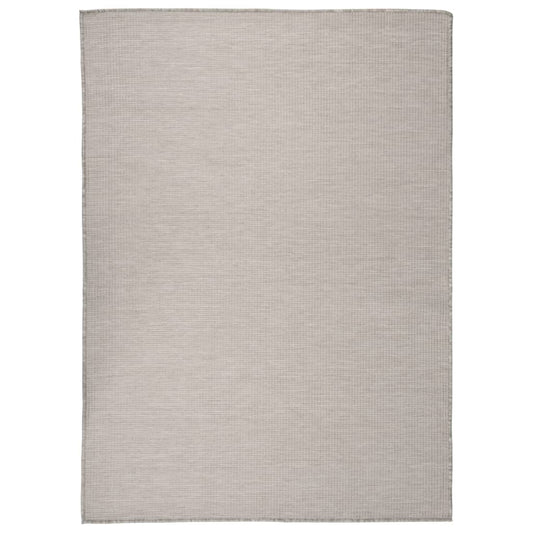 Golvmatta Utomhusmatta plattvävd 200x280 cm taupe