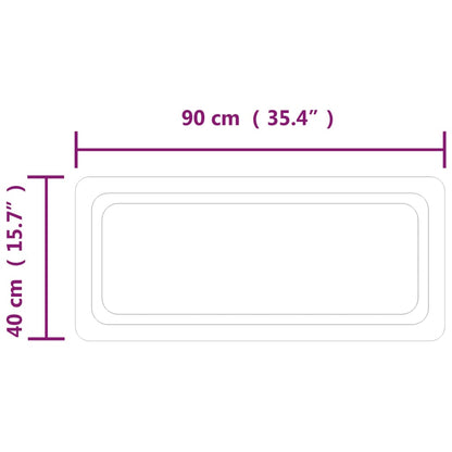 Badrumsspegel LED 90x40 cm