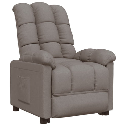 Nojatuoli Recliner taupe kangasta