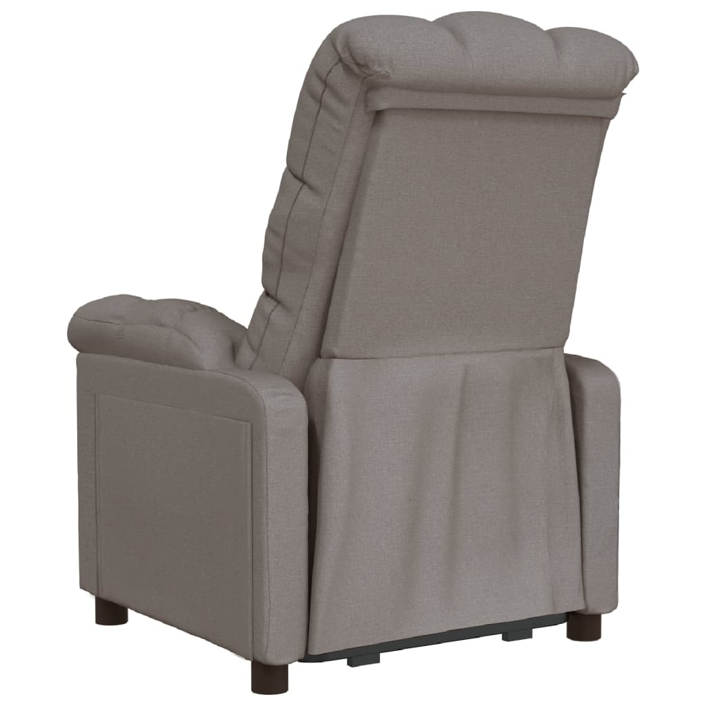 Nojatuoli Recliner taupe kangasta