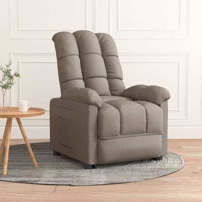 Nojatuoli Recliner taupe kangasta