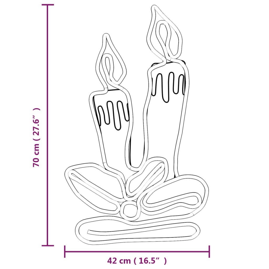 Juldekoration Inomhus ljus-figur med 144 LEDs 70x42 cm