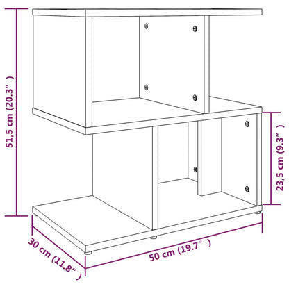 Sängbord Nattduksbord brun ek 50x30x51,5 cm