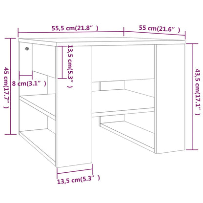 Soffbord sonoma ek 55,5x55x45 cm