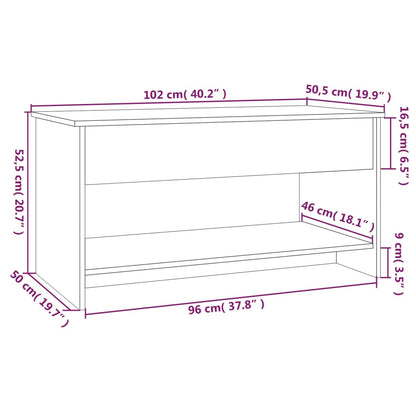 Soffbord sonoma ek 102x50x52,5 cm