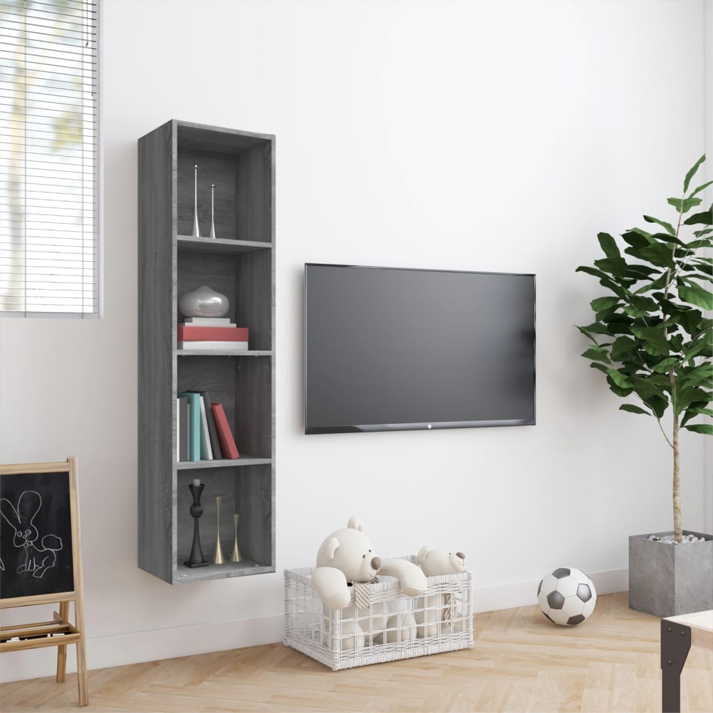 TV-taso sonoma grey 143x30x36cm