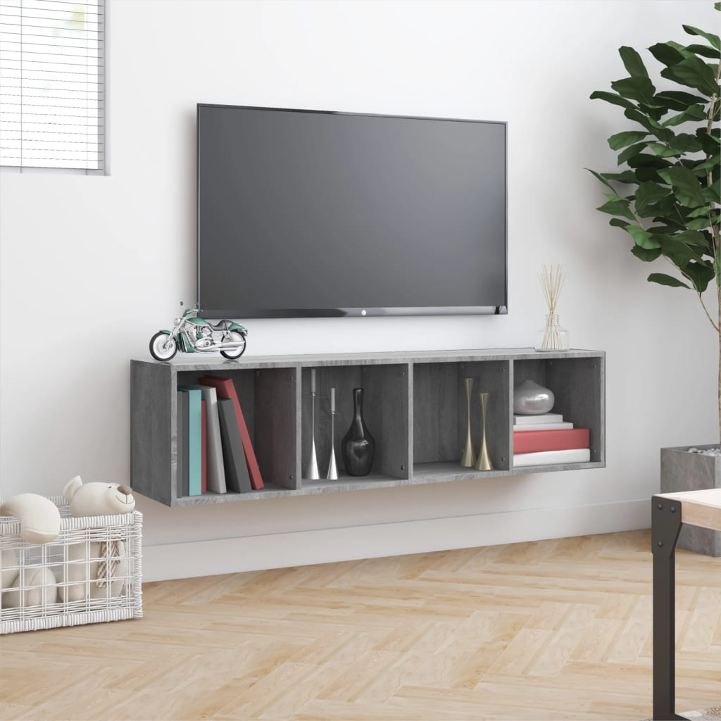 TV-taso sonoma grey 143x30x36cm