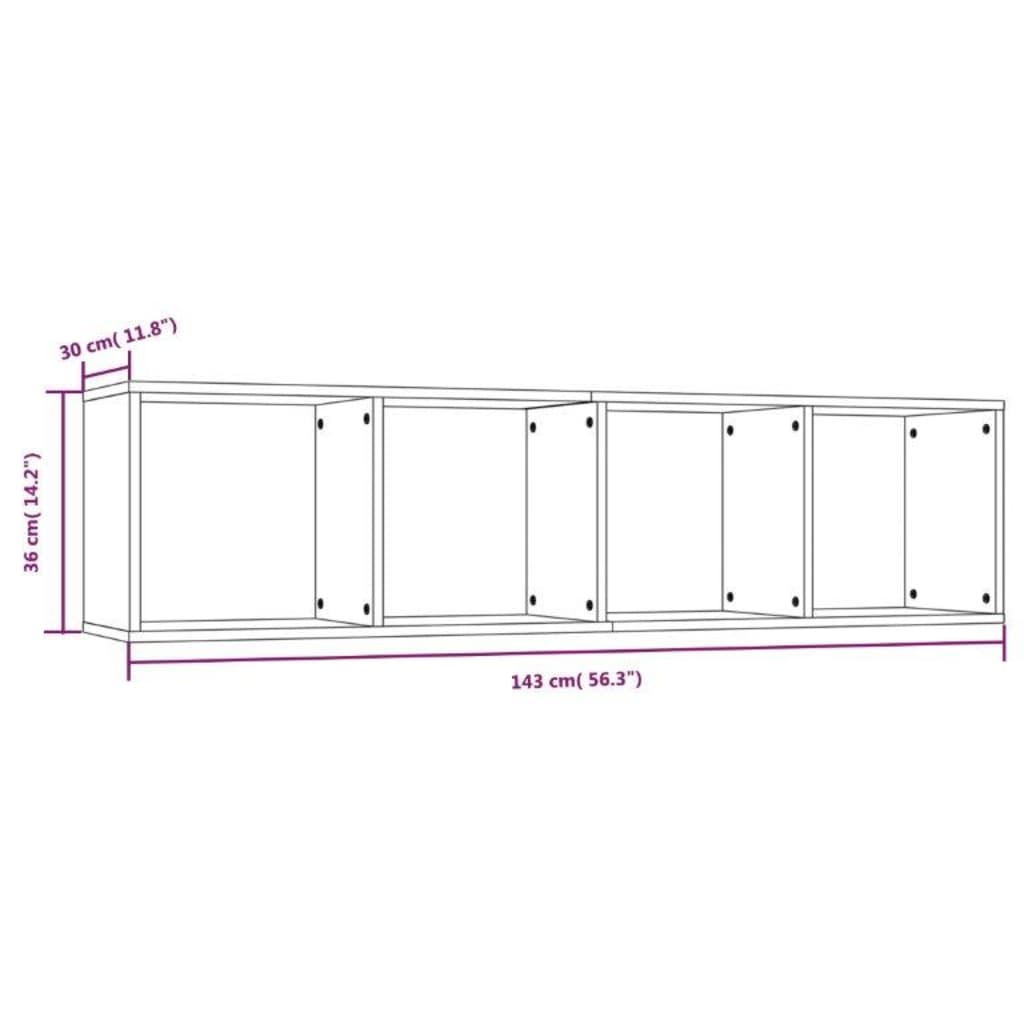 TV-taso sonoma grey 143x30x36cm