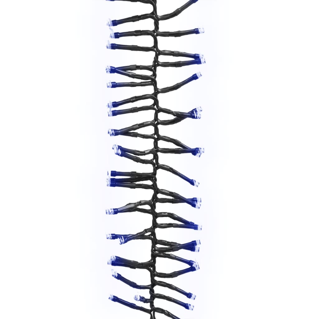 Joulukoristeita Ulkovalaistus Valonauha 2000 LED-klusterilla sininen 40 m PVC