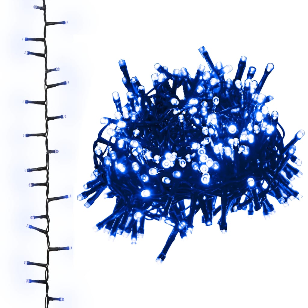 Juldekoration Inomhus Kompakt ljusslinga med 1000 LED blå 25 m PVC