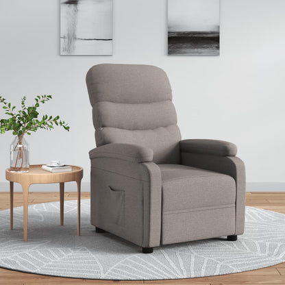 Nojatuoli Recliner taupe kangasta