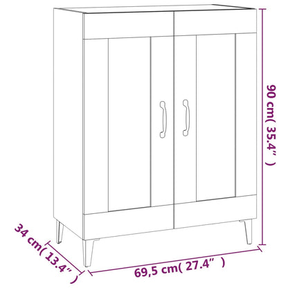 Skänk svart 69,5x34x90 cm