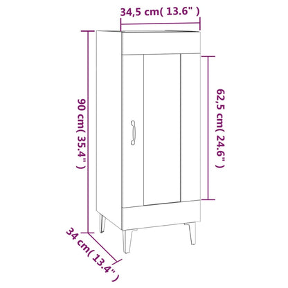 Skänk Sonoma ek 34,5x34x90 cm