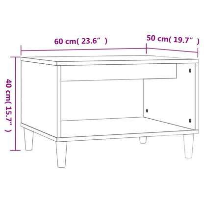 Soffbord brun ek 60x50x40 cm